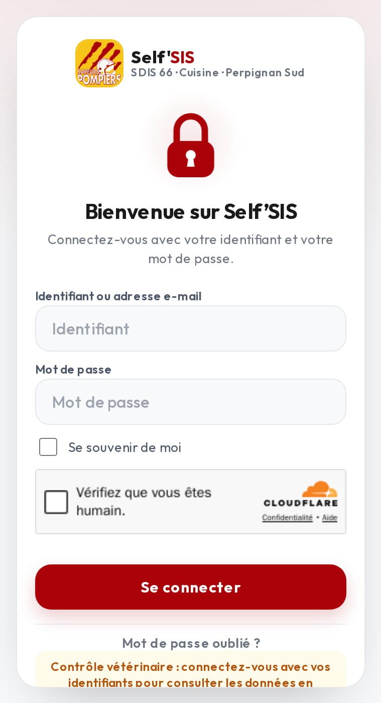 Connexion à Self’SIS sur mobile