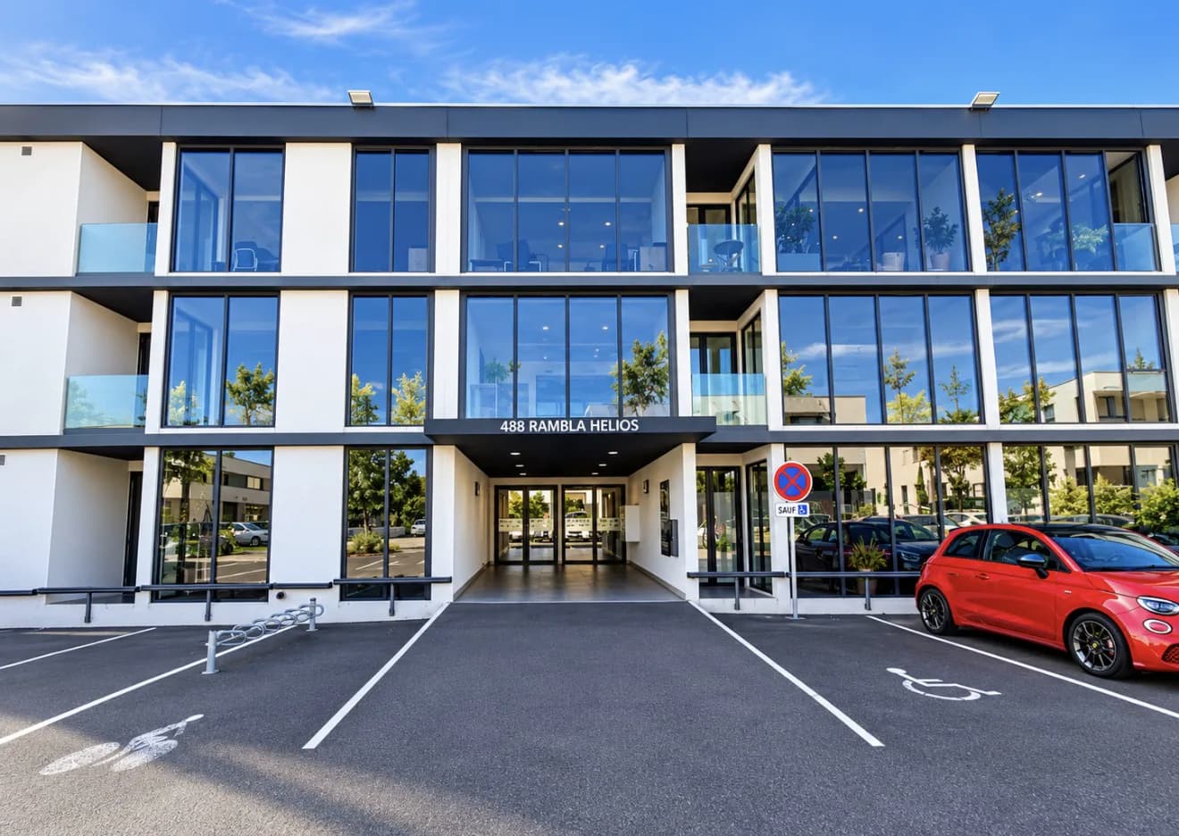 Le bâtiment Les Héliades, 488 rambla Hélios, à Tecnosud (Perpignan), où se trouvent les bureaux de DYCAST