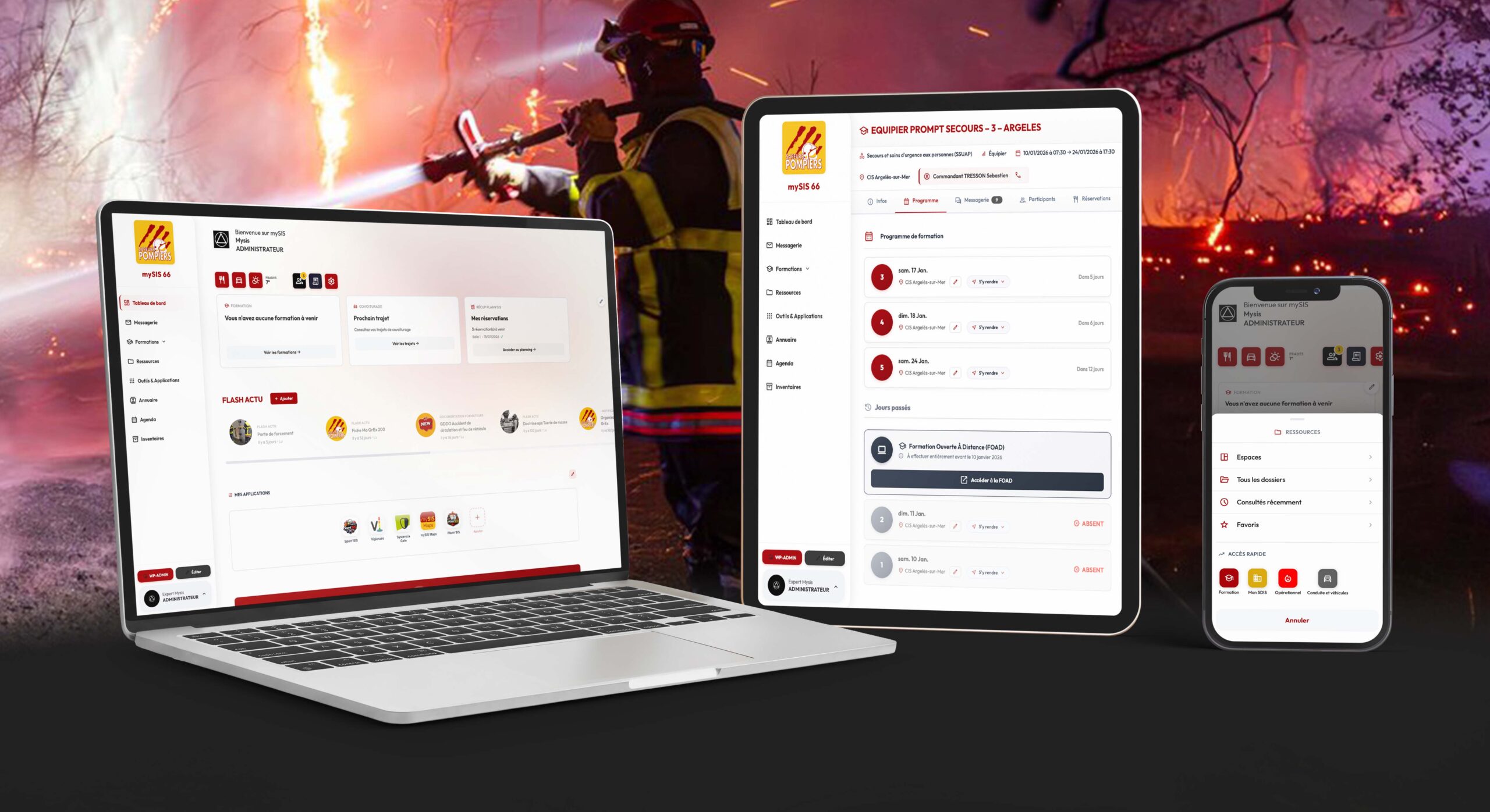 mySIS, le nouvel outil centralisé des sapeurs-pompiers